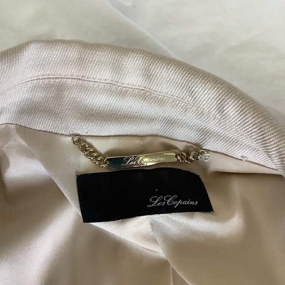 Les Copains Cream One‎ Button Blazer Jacket NWOT - Picture 7 of 16